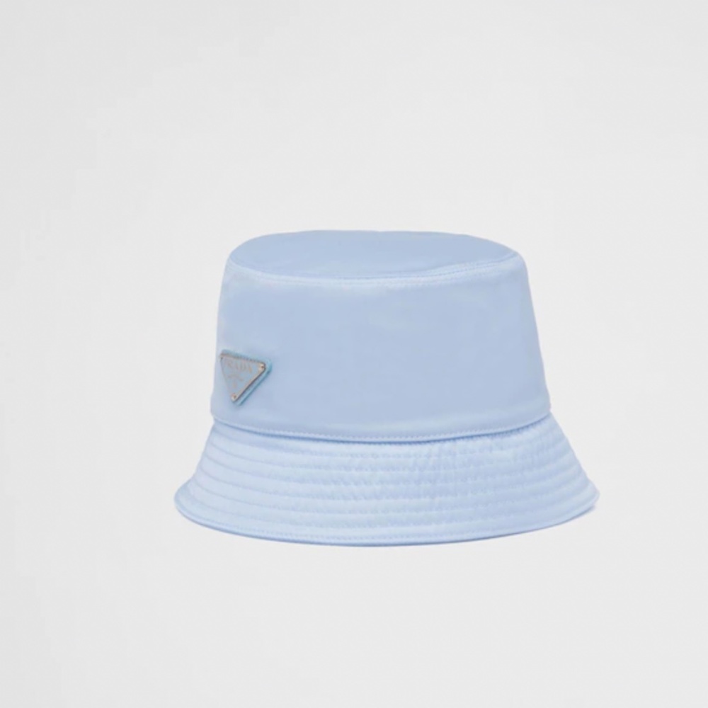 PRADA LIGHT BLUE BUCKET HAT WITH ORIGINAL BAG AND STUFFING!